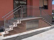 Exterior stair railing