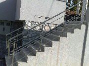 Exterior stair railing