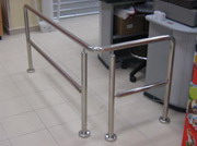 Supermarket stainless steel railings