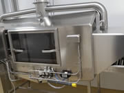 Machine for surface disinfection of products