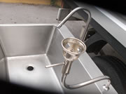 Sink with fountain